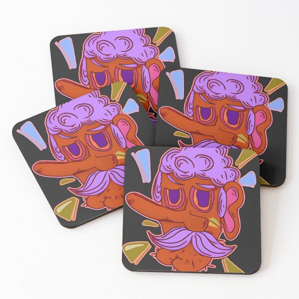 Item preview, Purple Mustache Man designed and sold by EdgyCharacter.