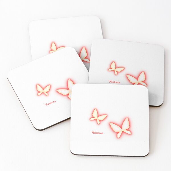 Item preview, Magical Glowing Butterflies Red - Ethereal Dream designed and sold by Theselinara.