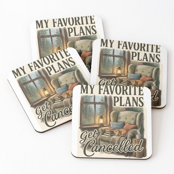 Item preview, Funny Introvert Shirt, My Favorite Plans Get Cancelled, Cozy Cat Reading Design, Homebody Quote, Book Lover Gift designed and sold by softmind studio.