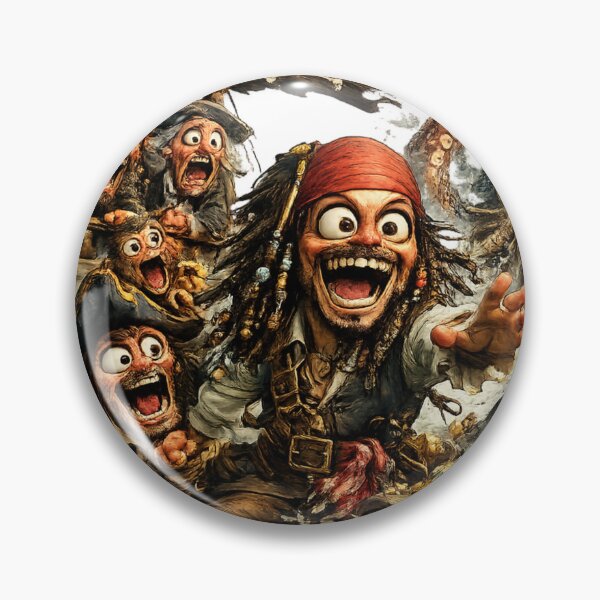 Item preview, Cute Cartoon Pirate Crew – Epic Treasure Adventure Sticker designed and sold by AlexLineArt.