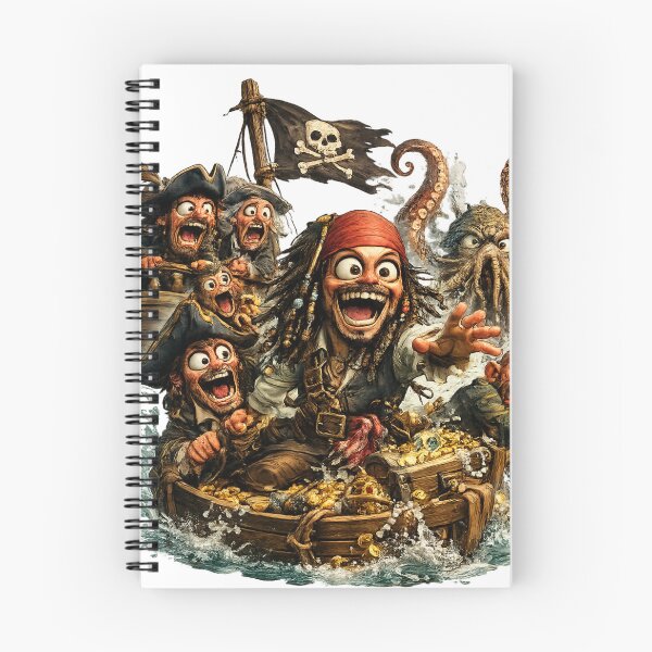 Item preview, Cute Cartoon Pirate Crew – Epic Treasure Adventure Sticker designed and sold by AlexLineArt.