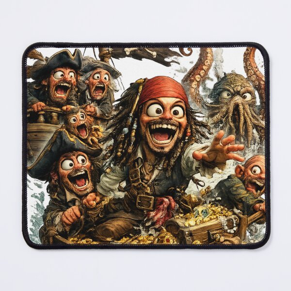 Item preview, Cute Cartoon Pirate Crew – Epic Treasure Adventure Sticker designed and sold by AlexLineArt.