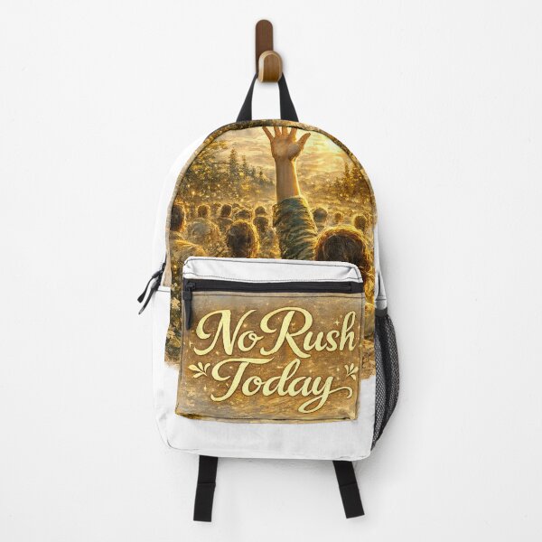 Item preview, . Title No Rush Today | Slow Living Graphic Art Sticker designed and sold by Genzfirevibes.