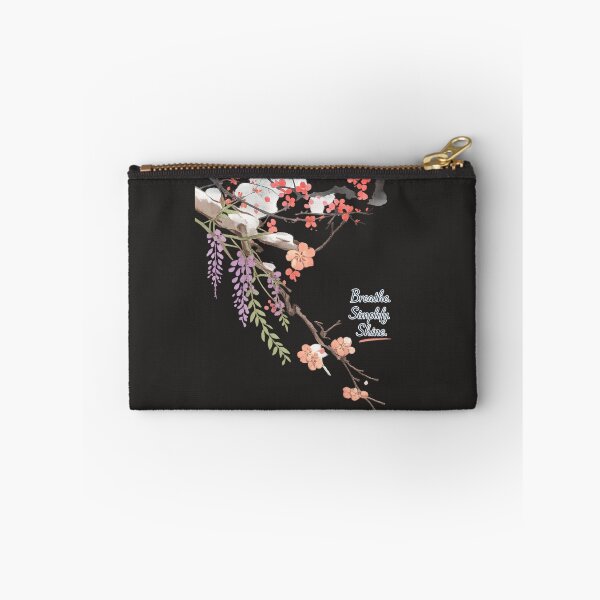 Item preview, Watercolor Floral Mindfulness Art – Breathe Simplify Shine Quote designed and sold by EdgeSphere.