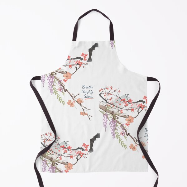 Item preview, Watercolor Floral Mindfulness Art – Breathe Simplify Shine Quote designed and sold by EdgeSphere.