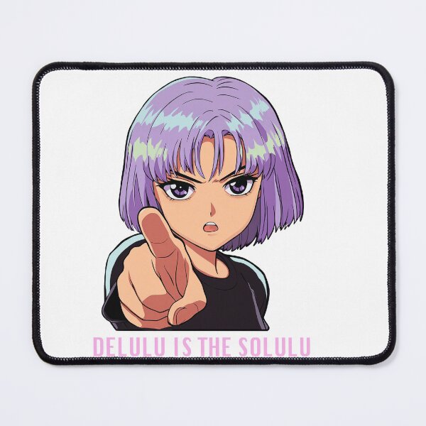 Item preview, Delulu Is The Solulu Funny Cartoon Girl Sticker designed and sold by MariaTsy.