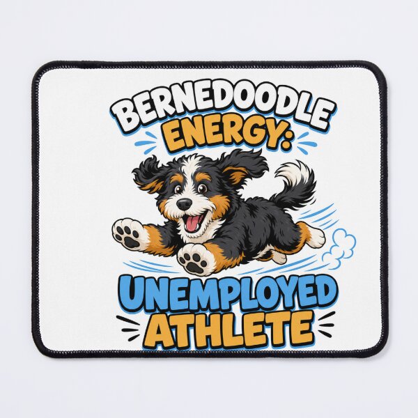 Item preview, bernedoodle club - bernedoodle mom - bernedoodle dad - retro dog shirt - vintage varsity dog designed and sold by JansenGS.
