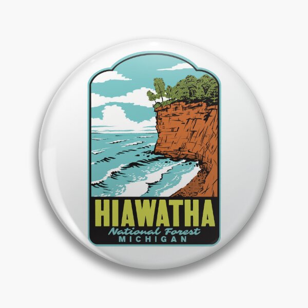 Item preview, Hiawatha National Forest Michigan Retro designed and sold by HalpinDesign.