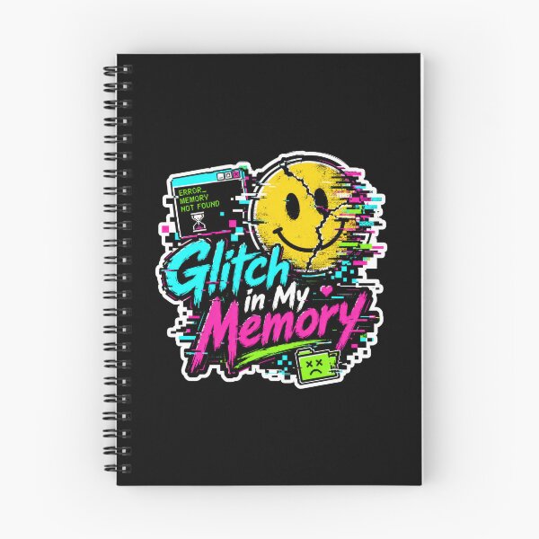 Item preview, Glitch in My Memory – Retro Cyberpunk Glitch Smile Sticker designed and sold by Sketchlegacy.