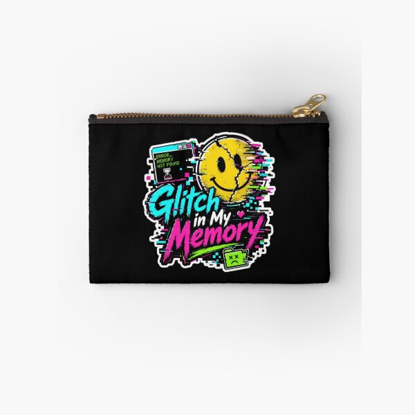 Item preview, Glitch in My Memory – Retro Cyberpunk Glitch Smile Sticker designed and sold by Sketchlegacy.