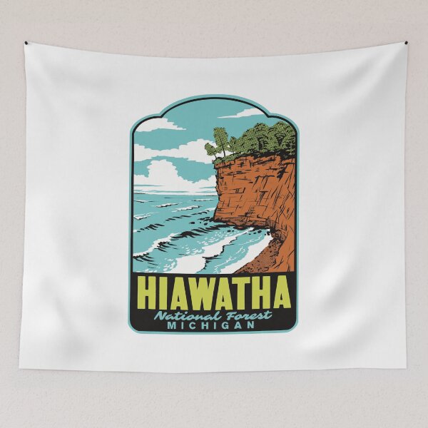 Item preview, Hiawatha National Forest Michigan Retro designed and sold by HalpinDesign.