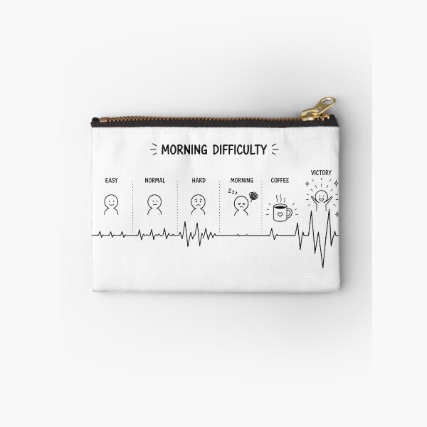 Item preview, ❤️ HEARTBEAT COLLECITON ❤️ - COFFEE ☕ - Morning Difficulty designed and sold by WheelieGdArt.