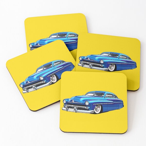 Item preview, Retro Blue 1951 Mercury Lead Sled Custom Hot Rod designed and sold by rgagliardi2017.