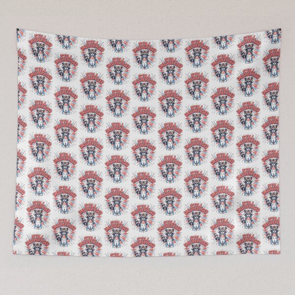 Item preview, Still Unsupervised Cute Kawaii Raccoon Rocket Patriotic Tee v7 designed and sold by DarylWelsh2024.