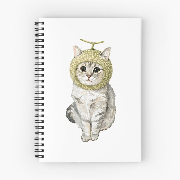 Item preview, Cute Watercolor Cat Wearing Melon Hat designed and sold by Minuet-Misha.