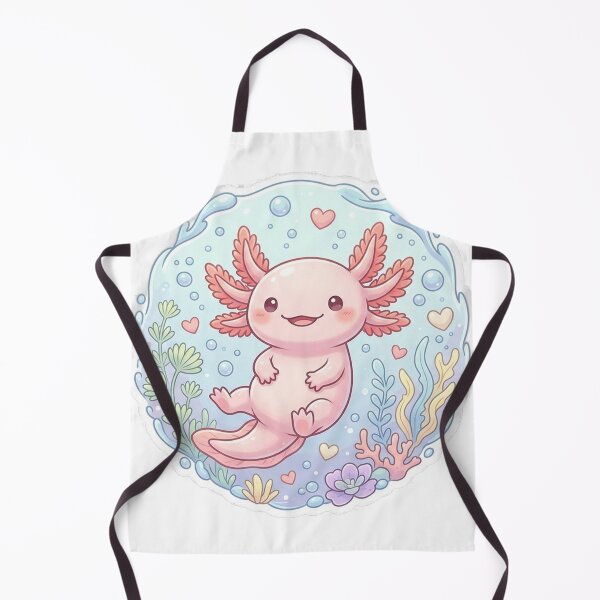 Item preview, Cute Pink Axolotl Floating Underwater Sticker designed and sold by GrzywaM.