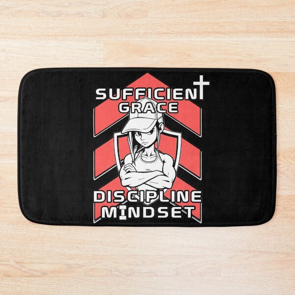Item preview, Sufficient Grace Discipline Mindset - Christian Gym designed and sold by Bezuiden.