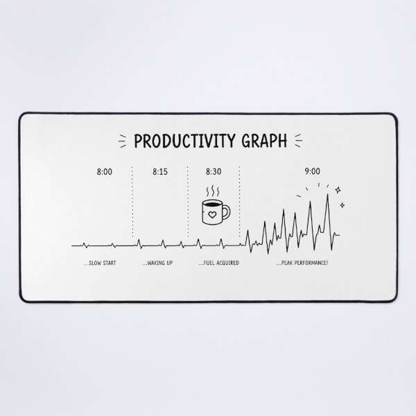 Item preview, ❤️ HEARTBEAT COLLECITON ❤️ - COFFEE ☕ - Productivity Graph designed and sold by WheelieGdArt.