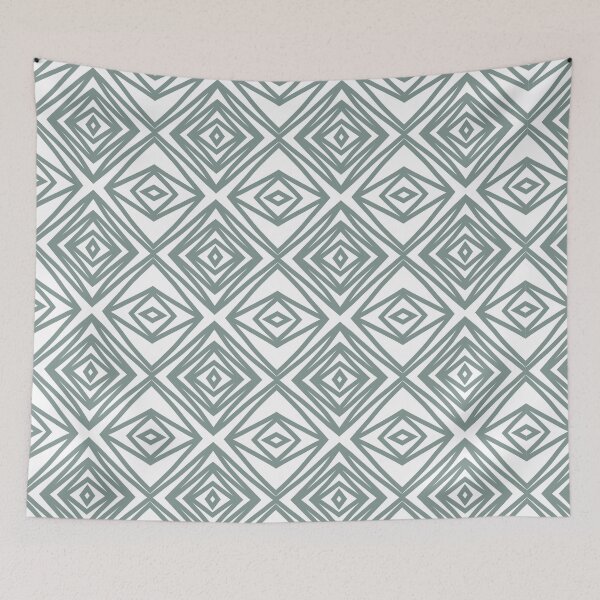 Item preview, Sage Green Geometric Diamond Seamless Pattern designed and sold by Witsnu7356.