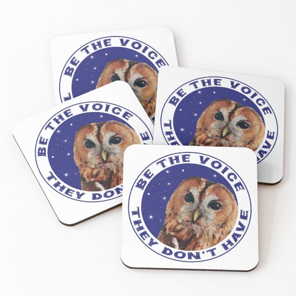 Item preview,  Be the voice they don't have Midnight Owl detailed illustration Proceeds go to animal charities and rescues designed and sold by AnimalFriends1.