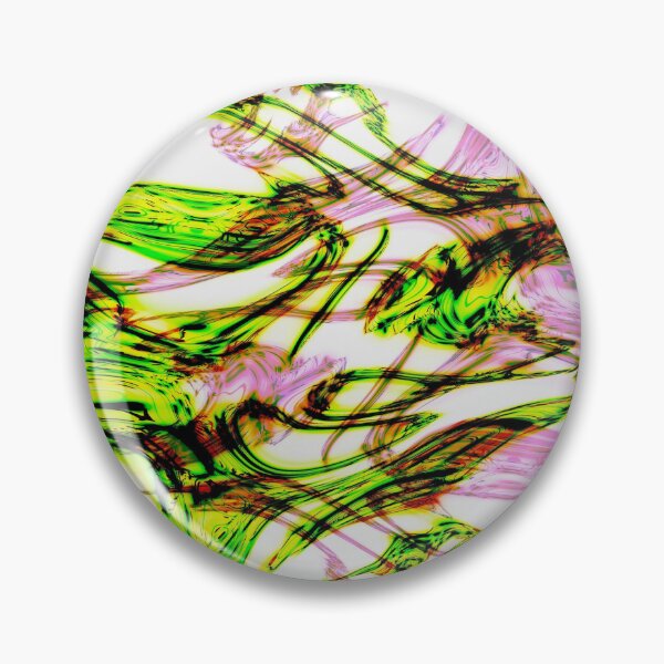 Item preview, Green and Pink Swirl — Abstract Marbled Line Art designed and sold by BuckaBaby.