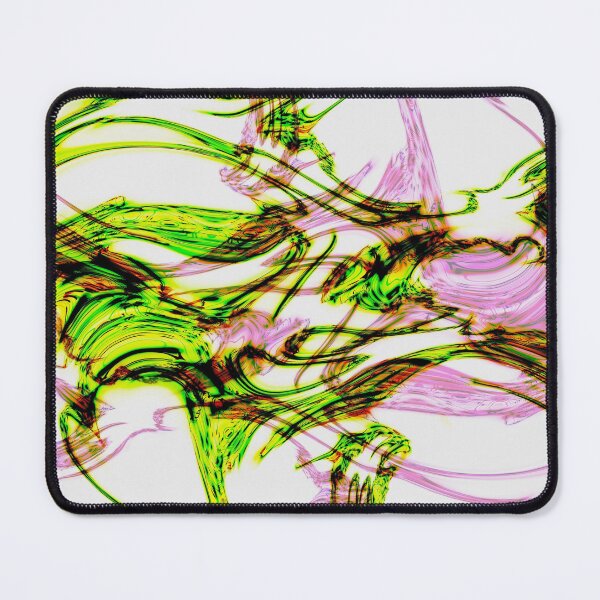 Item preview, Green and Pink Swirl — Abstract Marbled Line Art designed and sold by BuckaBaby.
