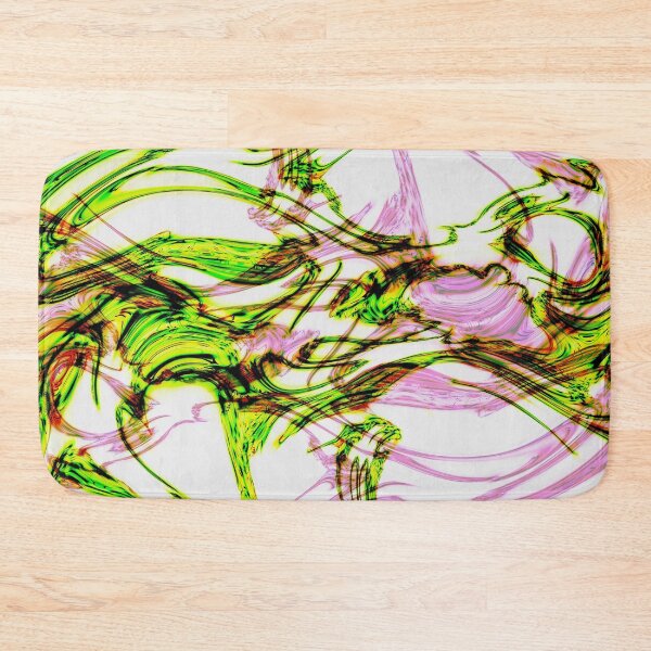 Item preview, Green and Pink Swirl — Abstract Marbled Line Art designed and sold by BuckaBaby.