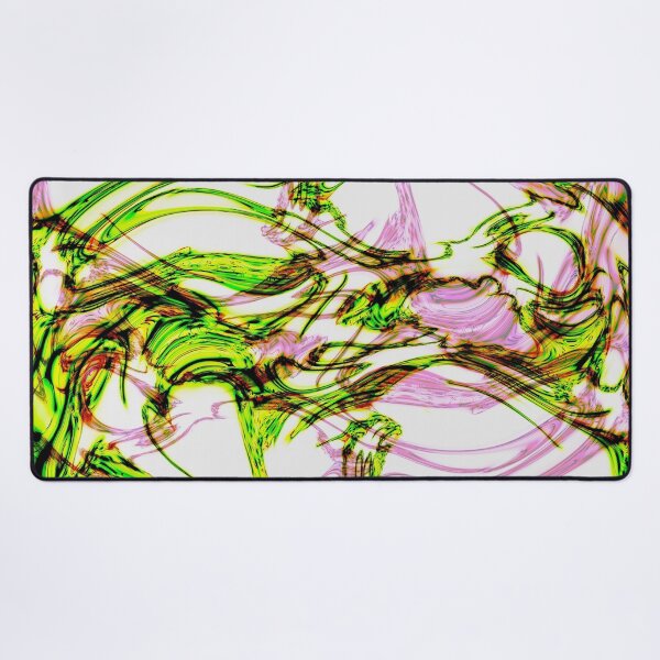 Item preview, Green and Pink Swirl — Abstract Marbled Line Art designed and sold by BuckaBaby.