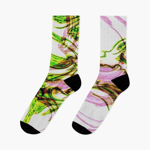 Item preview, Green and Pink Swirl — Abstract Marbled Line Art designed and sold by BuckaBaby.
