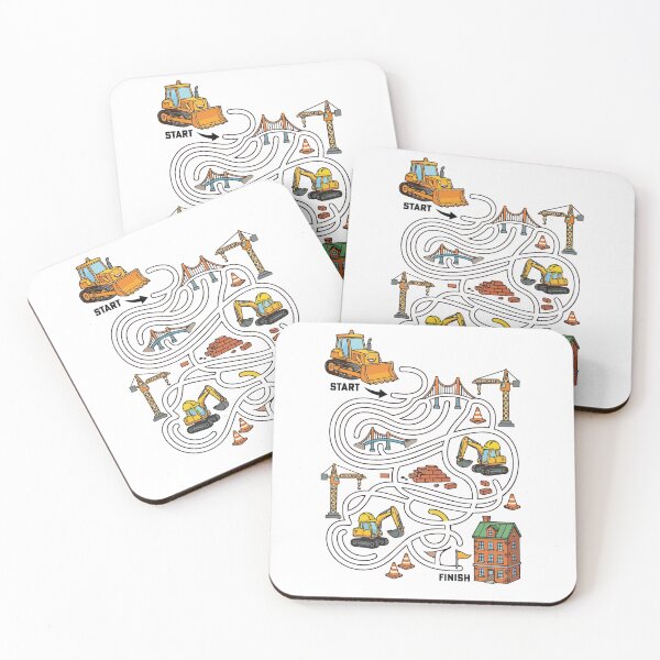 Item preview, Construction Maze Adventure designed and sold by Toddler Life Club.