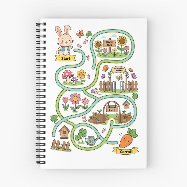 Item preview, Help the Bunny Find the Carrot Interactive Maze designed and sold by Toddler Life Club.