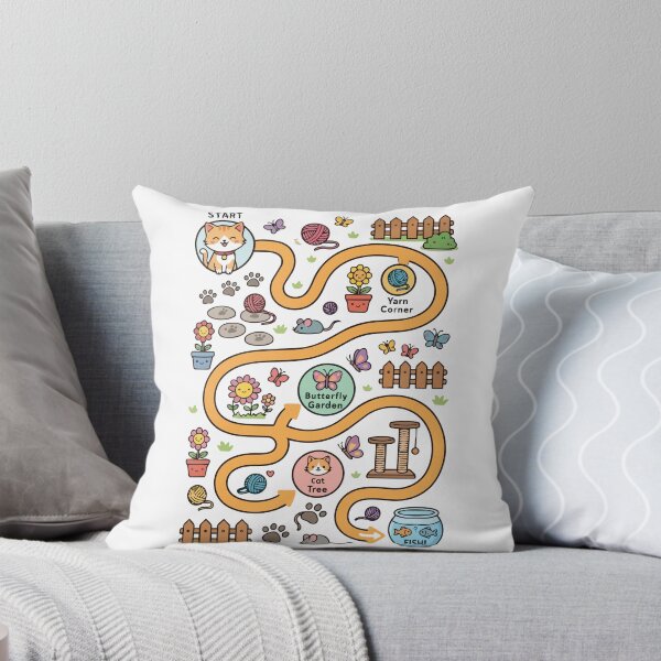 Item preview, Help the Kitten Find the Fish Interactive Maze designed and sold by Toddler Life Club.
