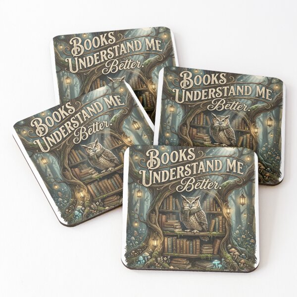 Item preview, Book Lover Shirt, Books Understand Me Better, Funny Introvert Reading Quote, Owl Library Illustration Gift designed and sold by softmind studio.