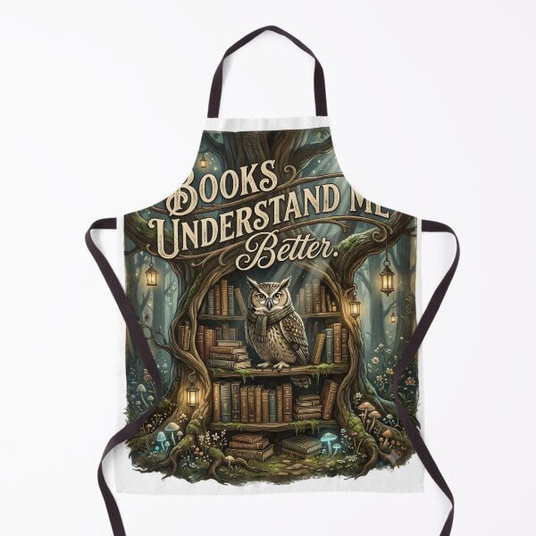 Item preview, Book Lover Shirt, Books Understand Me Better, Funny Introvert Reading Quote, Owl Library Illustration Gift designed and sold by softmind studio.