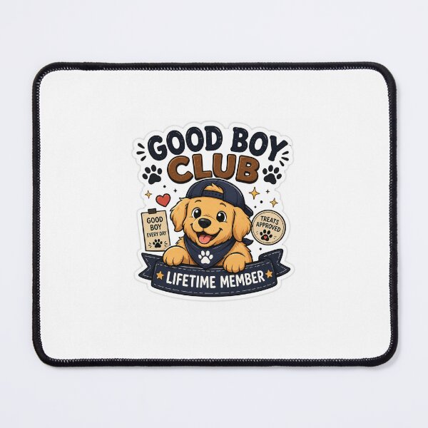 Item preview, Good Boy Club Cute Dog designed and sold by BrainBuckets.