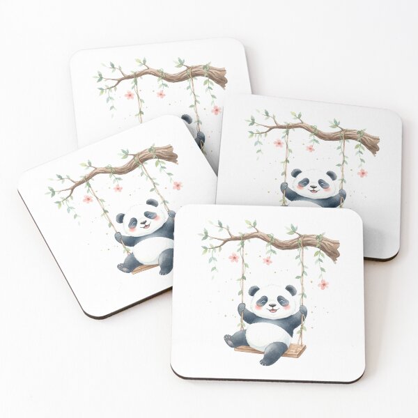 Aperçu de l'œuvre Panda sur une balançoire créée et vendue par Motivburg.