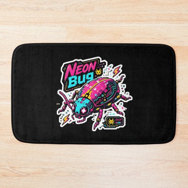 Item preview, Neon Bug – Cyber Beetle Arcade  designed and sold by Sketchlegacy.