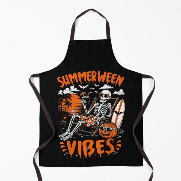 Item preview, Summerween Vibes Skeleton Relaxing on Beach Chair with Surfboard Pumpkin designed and sold by Serene woods.
