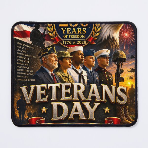 Item preview, VETERANS DAY - 250th USA Anniversary Celebration 1776 to 2026 designed and sold by DBM Photo Art 1.