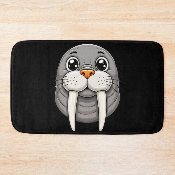 Item preview, Cute Walrus Face Vector Illustration Kawaii Arctic Animal Design Art designed and sold by Serene woods.