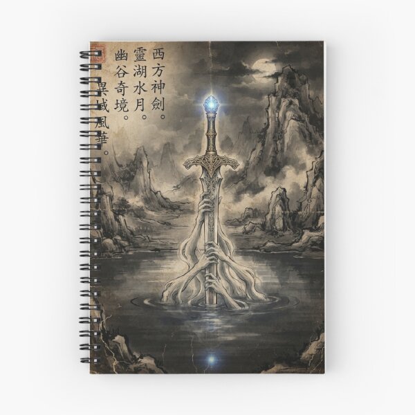 Item preview, The Blade of the Abyss Sumi-e Ink Wash designed and sold by DuckOddity.