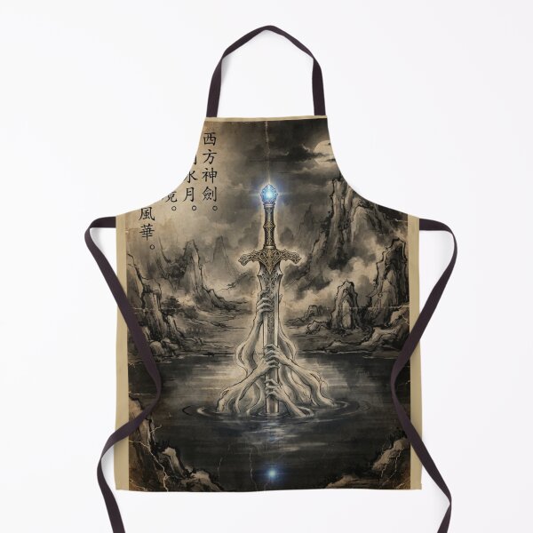 Item preview, The Blade of the Abyss Sumi-e Ink Wash designed and sold by DuckOddity.