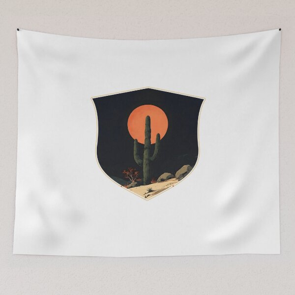 Item preview, saguaro cactus at sunset designed and sold by FrontierCosmic.