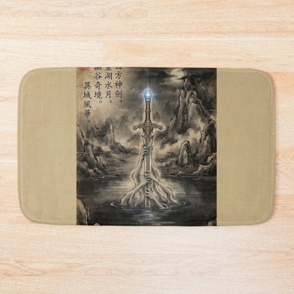 Item preview, The Blade of the Abyss Sumi-e Ink Wash designed and sold by DuckOddity.