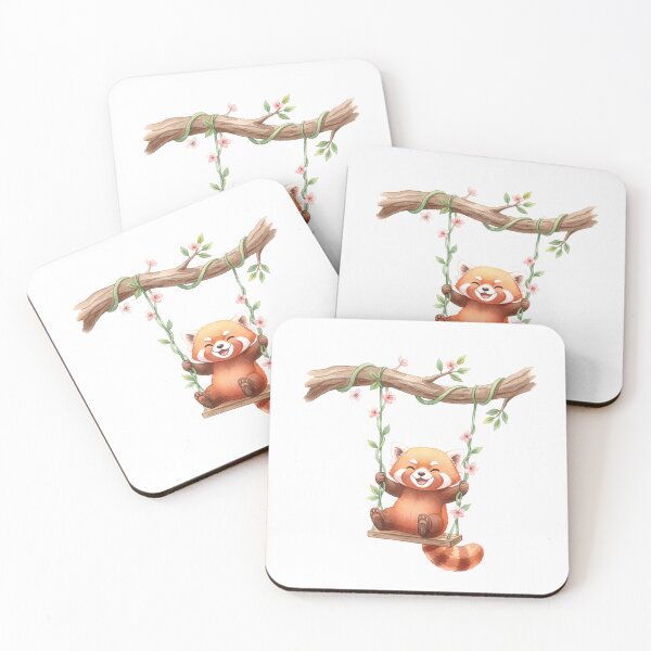 Item preview, Red panda on a swing designed and sold by Motivburg.