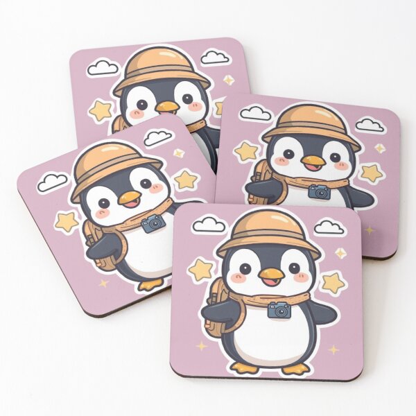 Item preview, Cute Penguin Backpacker Sticker | Kawaii Travel Penguin Adventure Gift designed and sold by Stylestickers55.