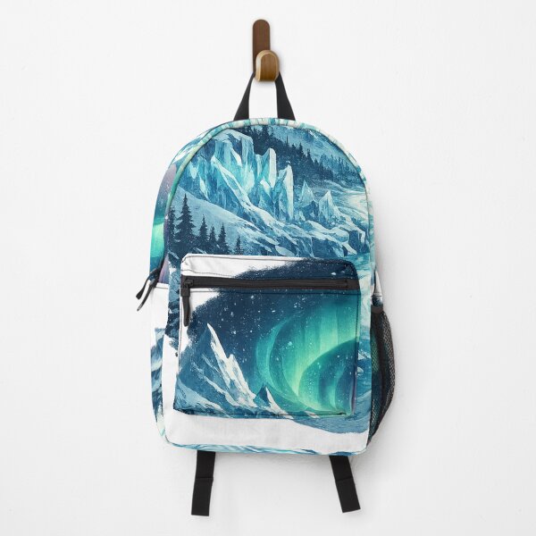 Item preview, Aurora Borealis: Northern Lights Snowy Mountain Peak Arctic Mystical designed and sold by irfanshikh.