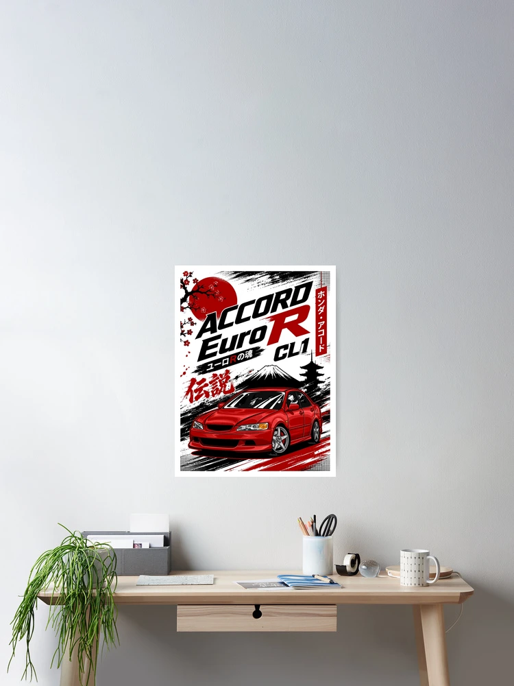 Thumbnail 2 of 3, Poster, Accord Euro R CL1 JDM Street Racing designed and sold by RAS-77.