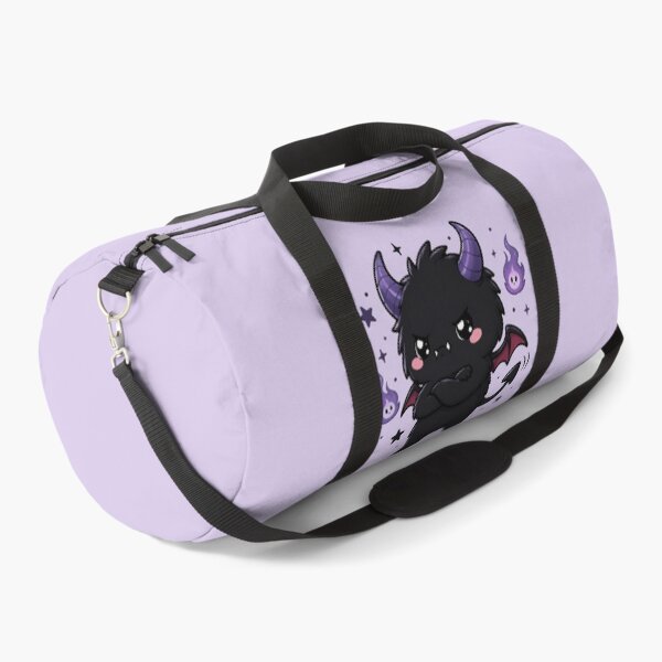 Item preview, Grumpy Cute Gothic Demon With Purple Flames designed and sold by House of Rein.