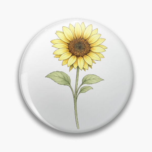 Item preview, Sunflower in vibrant detail designed and sold by Side Quest Co..